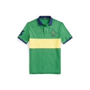RALPH LAUREN‎ Classic Fit Mesh Polo Shirt Lifeboat Green Size Small